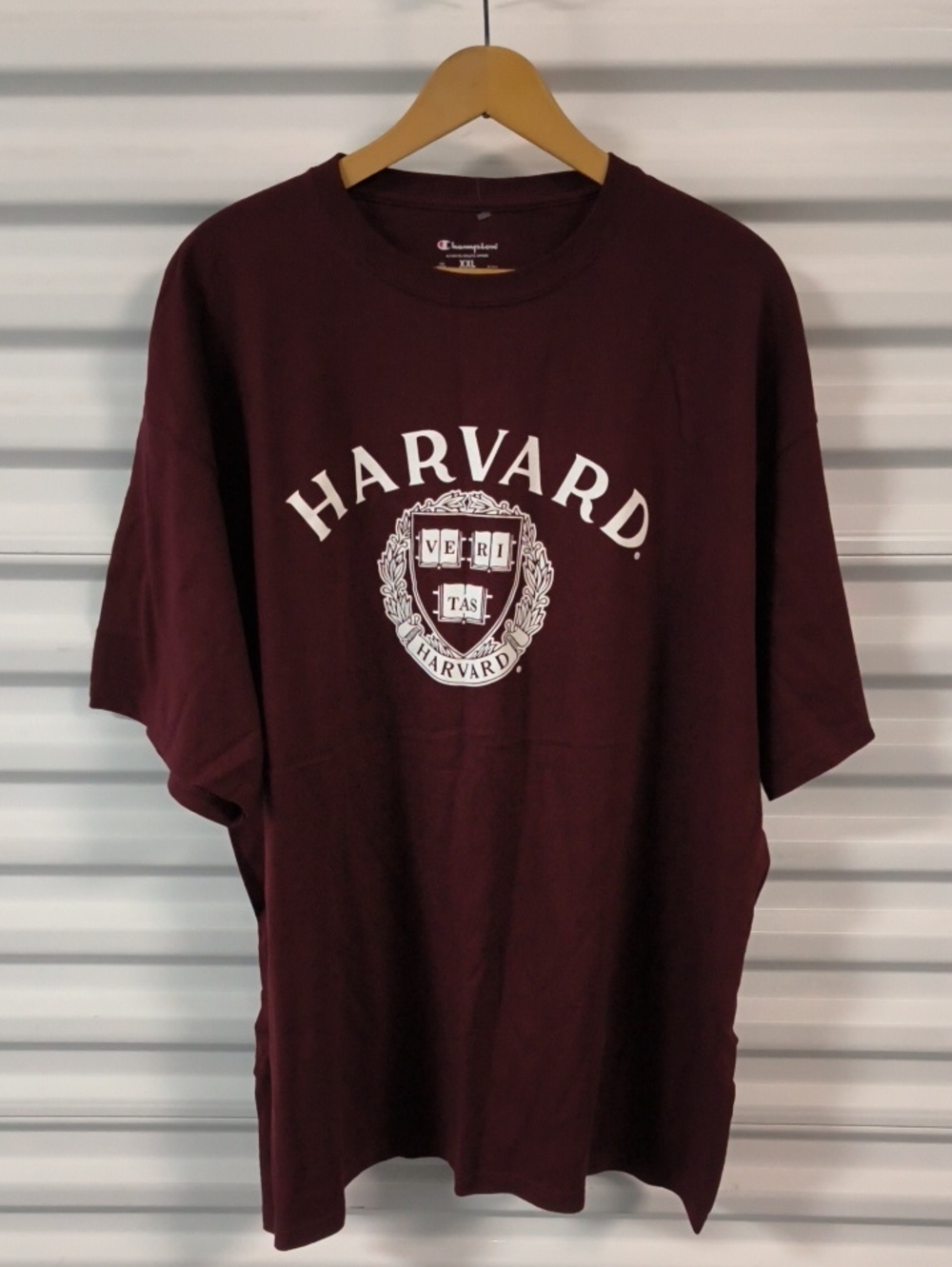 Champions Harvard Logo Graphic Men's Crewneck Short Sleeve T-shirt XXL